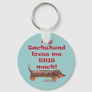 Porte-clés Dachshund Love Meter