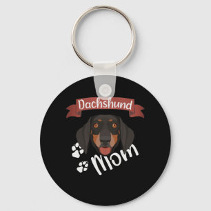 Porte-clés Dachshund Mom, Dog Mom