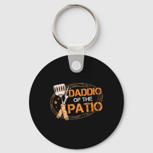 Porte-clés Daddio Du Patio Grillant Saucage Barbecue Rbecue À