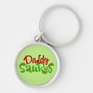 Porte-clés Daddy Saurus Dinosaur Lettres
