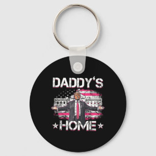 Porte-clés Daddys Accueil Trump rose 2024 Trump amusant prend