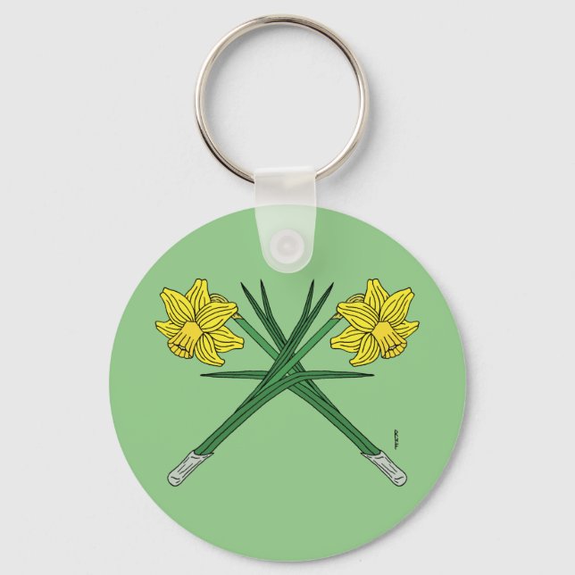 Porte-clés Daffodils traversés (Recto)