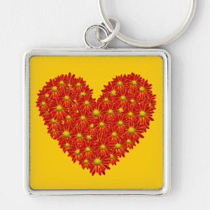 Porte-clés Daisy Heart
