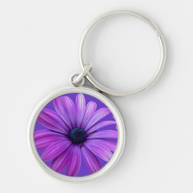 Porte-clés Daisy Porte - clés Belle Fleur Bleue Daisy Cadeaux (Devant)
