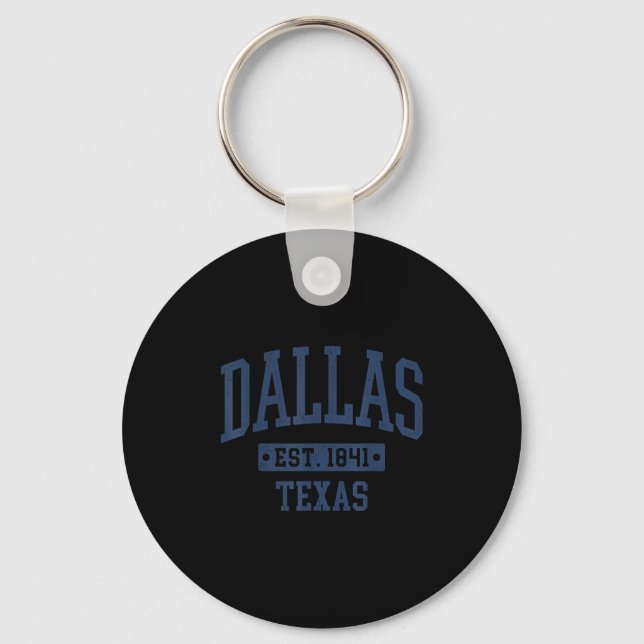 Porte-clés Dallas Texas Vintage Srts Design Dallas (Recto)
