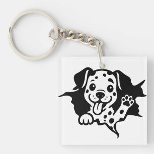 Porte-clés Dalmatien, Chiot, Dessin Animé