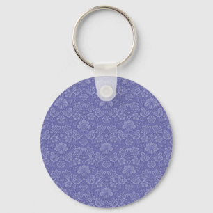 Porte-clés Damas en bleu