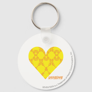 Porte-clés Damas jaune-orange 4
