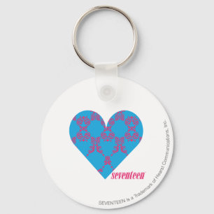 Porte-clés Damask Magenta-Aqua 3
