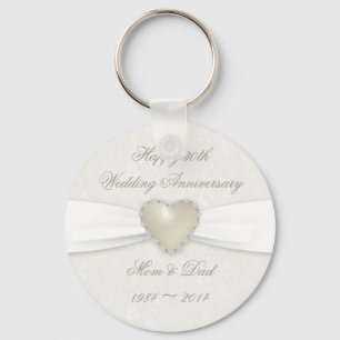 Porte-clés Damask Porte - clé du 30e anniversaire du Mariage