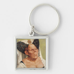 Porte-clés Dame âgée grotesque, probablement princesse