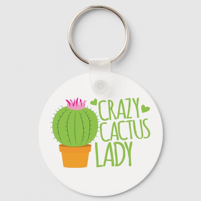 Porte-clés Dame Crazy Cactus (Recto)