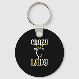 Porte-clés Dame du Crazy Cat