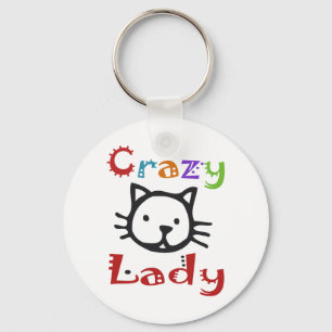 Porte-clés Dame du Crazy Cat