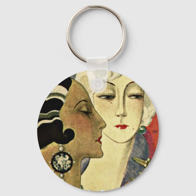 Porte-clés Dames Art Déco (Recto)