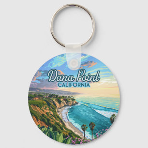 Porte-clés Dana Point California Beach Orange County Vintage