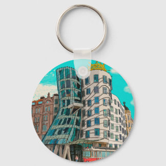 Porte-clés Dancing House Prague République tchèque Whimsical 