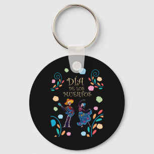 Porte-clés Dancing Skeleton Guitare Dia De Los Muertos Calave