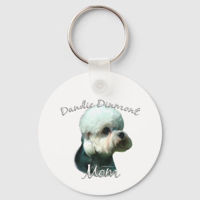 Porte-clés Dandie Dinmont Terrier Maman 2 (Recto)
