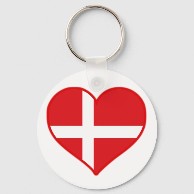 Porte-clés Danemark Love (Recto)