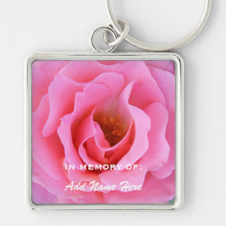 Porte-clés Dans la mémoire de : Porte - clé de rose de rose
