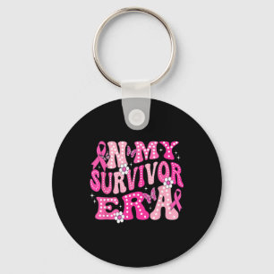 Porte-clés Dans Mon Époque Survivante Pink Super Retro Cancer