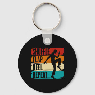 Porte-clés Danse à claquettes, Shuffle Flap Heel Repeat, Dans