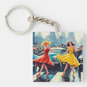 Porte-clés Danse du trottoir