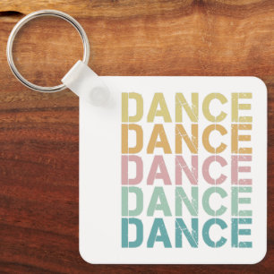 Porte-clés Danse Lettres Vintages Pour Retro Disco House