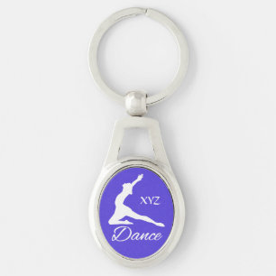 Porte-clés DANSE monogramme personnalisé & porte - clé couleu