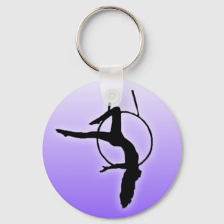 Porte-clés Danseur aérien Silhouette Porte - clé