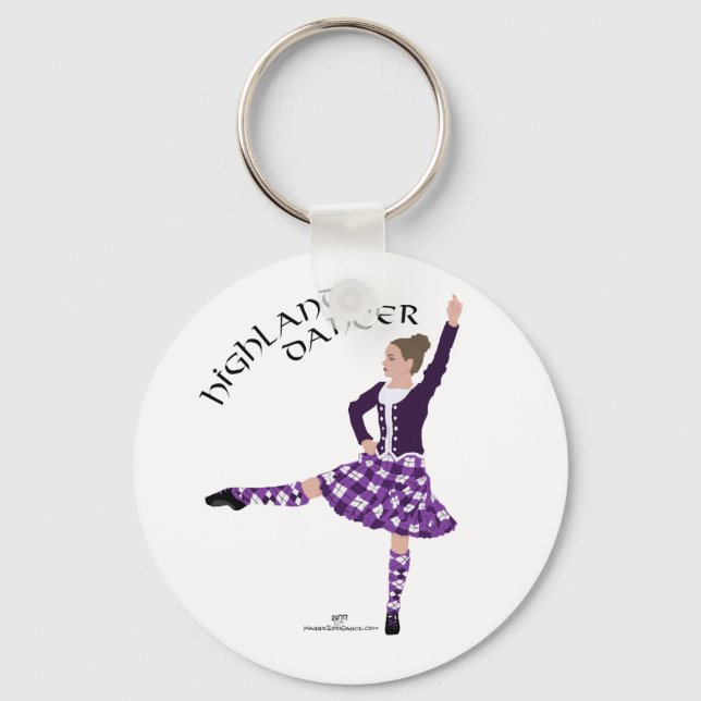 Porte-clés Danseur des Highlands Violet (Recto)