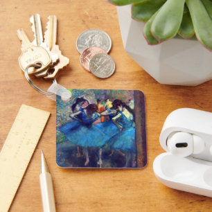 Porte-clés Danseurs en bleu d'Edgar Degas, ballet vintage