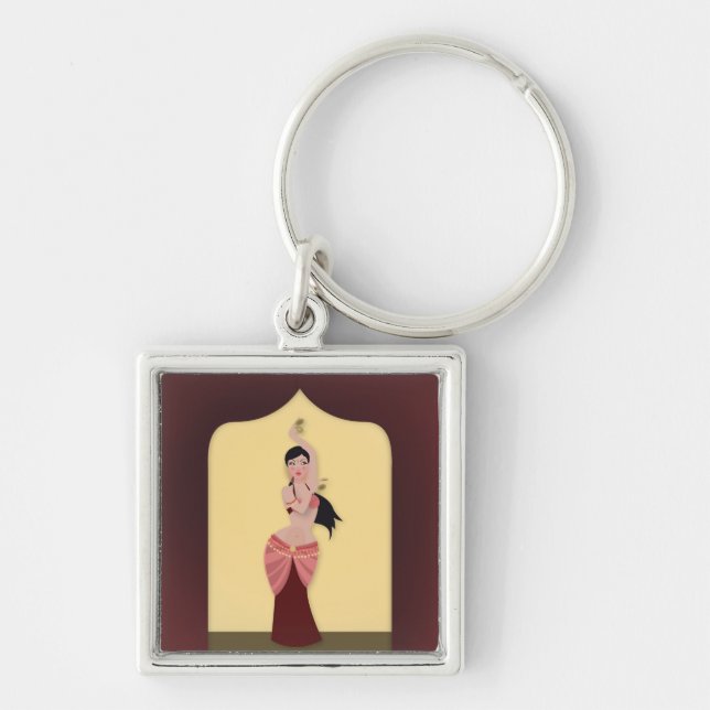 Porte-clés Danseuse du Moyen-Orient de danseuse du ventre (Devant)