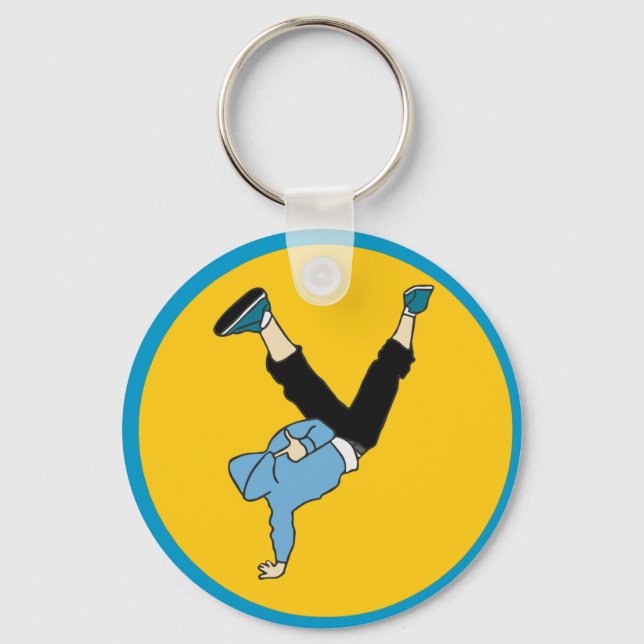 Porte-clés danseuse Hip hop de rue (Recto)