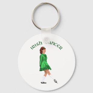 Porte-clés Danseuse Irlandaise Soft Shoe en Vert