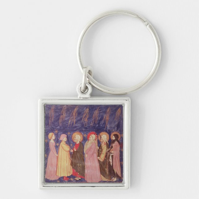 Porte-clés Dante et Béatrice avec les saints du paradis (Devant)