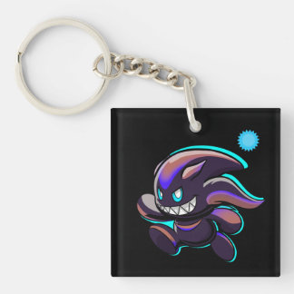 Porte-clés Dark Chao - Running - Swimming Variant Custom Art