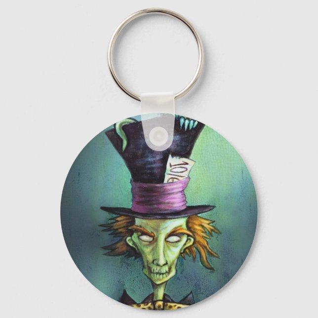 Porte-clés Dark Mad Hatter d'Alice au pays des merveilles (Recto)