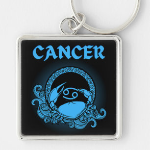 Porte-clés Dark Zodiac - Cancer Art de l'Astrologie Médiéva
