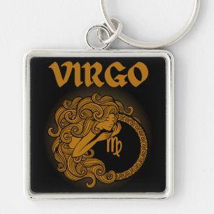 Porte-clés Dark Zodiac - Vierge   Art d'Astrologie Médiévale