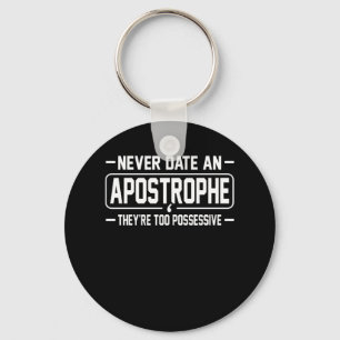Porte-clés Date Apostrophe Étudiant enseignant de langue angl