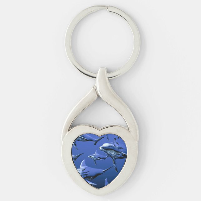 Porte-clés Dauphin bleu (Devant)