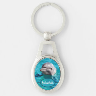 Porte-clés Dauphin en photo de l'eau bleue