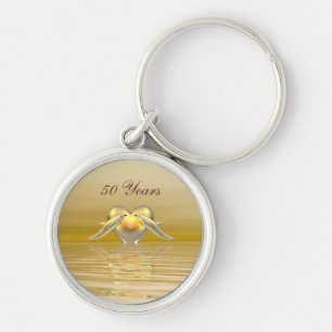 Porte-clés Dauphins et Coeur du Golden Anniversaire