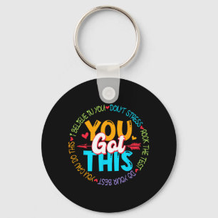 Porte-clés Day Rock The Test Teacher Test Day Vous Avez Obten