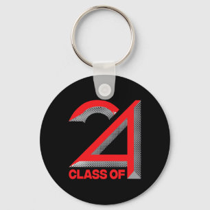Porte-clés De 2024 Shirt Graduation Lycée Colleg