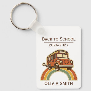 Porte-clés de bus de rentrée scolaire