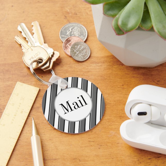 Porte-clés de clé de messagerie modifiable avec ba (Bureau)