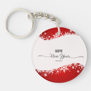 Porte-clés de décoration de Noël rouge